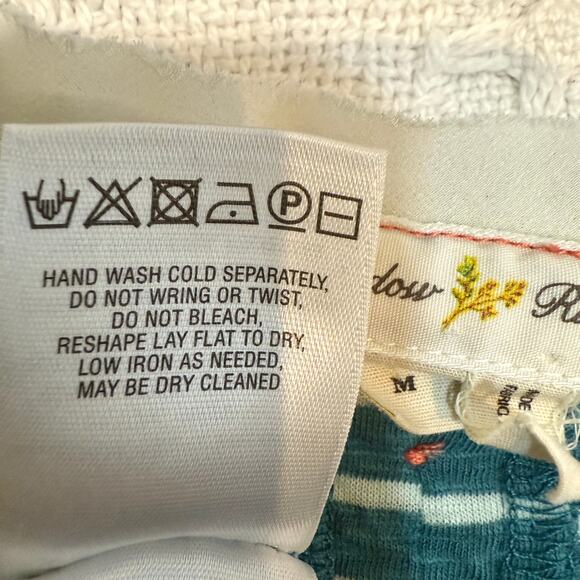 Anthropologie Meadow Rue medium lace back striped top TLS2 2886 - Picture 5 of 10